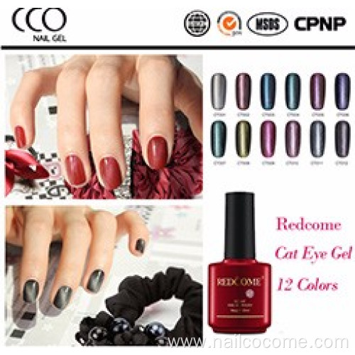 CCO High Quality colored crystal cat eye Gel Polish Nail for lady beauty